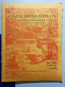 Land Rover Catalog Atlantic British Parts LTD 1953-84 - Picture 1 of 3