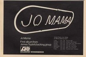 Jo Mama James Taylor LP Tour advert Time Out cutting 1971 - Picture 1 of 1