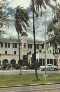 Postcard CA National City Paradise Valley Sanitarium & Hospital Linen Main Bldg - Picture 1 of 1