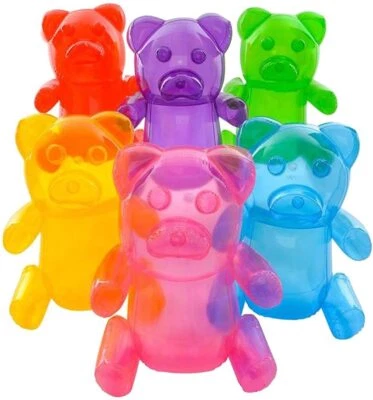 Huge Inflatable Gummy Bears Inflates Assorted Colors (About 24 Inches Tall) Poo - Image 1 of 2