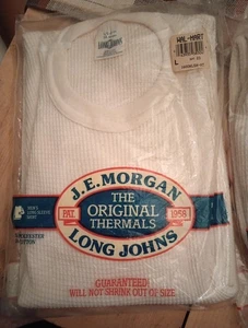 J.E. Morgan Long Johns Men's Thermal L ( 42-44) USA NEW No Shrink! Sealed - Picture 1 of 5