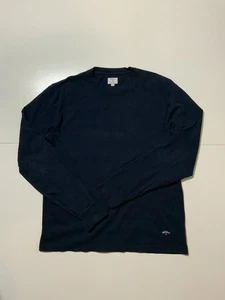 Noah NYC Made In USA Navy Blue Recycled Cotton L/S Crewneck T-Shirt Sz. M - Picture 1 of 6