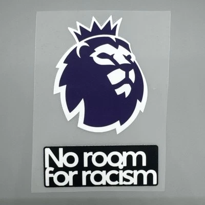 2023/25 Premier League No room for racism Jersey Sleeve Player Size Badge Patch - Image 1 of 2