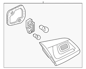 Genuine Volkswagen Tail Lamp Assembly 7P6-945-093-B - Picture 1 of 2