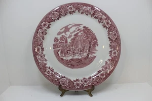Shenango China Roselyn Castle Pink Chop Plate Platter 12 1/8 in - Picture 1 of 7