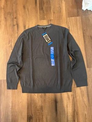 Новый с Ярлыками Мужская большой Banana Republic мериносовой шерсти ворота свет свитер темно серый L - Изображение 1 из 2