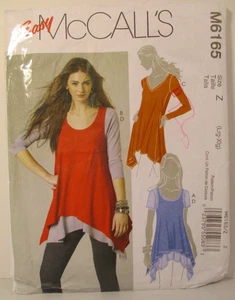 McCall's Pattern 6165 Misses Tunic & Tank Top Sz Z (L-XL) Cut -1 Piece 5 Facing - Picture 1 of 12
