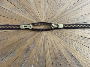 Louis Vuitton Metall Reißverschluss mit 2 Messing LV Pulls Reparatur Wiederverwendung Ersatz 24" - Bild 1 von 6