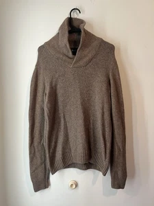 Suéter DANIELE BLASI Para Hombres Mediano Marrón Mezcla de Lana Chal Cuello Hecho en Italia - Imagen 1 de 4