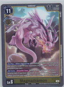 Digimon TCG Magnadramon BT15-042 R Foil Exceed Apocalypse Pre-Release Cards NM - Picture 1 of 2