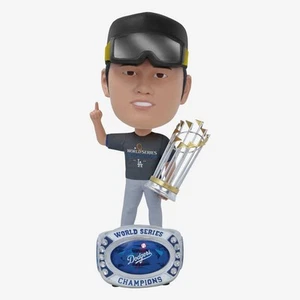 Shohei Ohtani Los Angeles Dodgers 2024 Serie Mundial Armario Cabeza Grande Bobblehead - Imagen 1 de 1