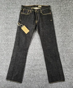 Pantalones de mezclilla Polo Ralph Lauren para hombre 32x32 negros oscuros corte boot 750 botones mosca clásicos 867 - Imagen 1 de 23