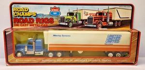 1980 Road Champs 1/43 Diecast Road Rigs Semi United Van Lines. Große 14 Zoll lang - Bild 1 von 4