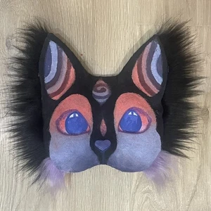 Therian mask- Black, Purple, Red, Pink Cat ๐โโฌ ๐ฉท High Quality Cartoony Mask - Picture 1 of 8