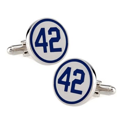 Gemelos de béisbol 42 Jackie Robinson número retirado béisbol azul con bolsa de regalo Foto 1 de 3