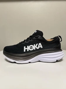 Hoka One One Bondi 8 1127952 Schwarz Laufschuhe Sneaker Damen US 8,5 D Weite - Bild 1 von 14