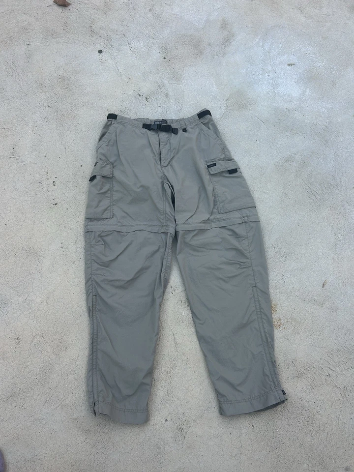 Pantalones de Senderismo Convertibles REI Co-op Sahara para Mujer 14 Caqui Exterior Cremallera Carga Foto 1 de 4