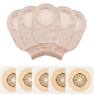 21 PCS Colostomy Bags,Ostomy Supplies, Two Piece Drainable Ostomy Pouch with ... - Picture 1 of 9