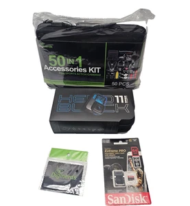 GoPro HERO11 - Action Camera + 64GB Card, 50 Piece Accessory Kit and 2 Batteries - Picture 1 of 2