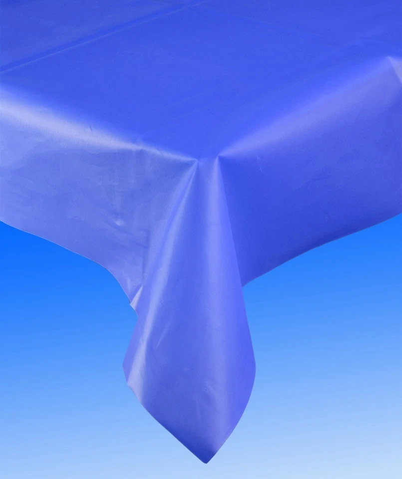 Amscan Royal Blue Plastic Table Cover 54" x 108" – Party, Birthday | Pack of 1 - Image 1 of 1