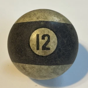 Pool/Billiards Antique Vintage Clay 12 ball 2.25” Unique! - Picture 1 of 4