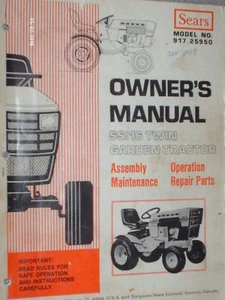 917.25950- Manuale proprietario trattore Sears Suburban SS/16 su CD (USB disponibile) - Foto 1 di 1