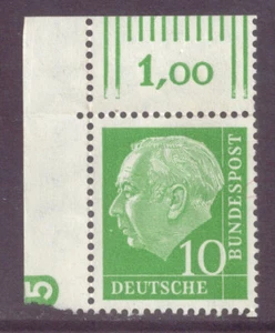 !!! BRD 1954  HEUSS  MiNr 183 x W DZ Negativ Oberrand postfrisch !!! - Bild 1 von 1