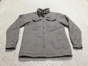 Patagonia Insulated Fjord Jacket Womens S Small Gray Button Up Pockets - Picture 1 of 13