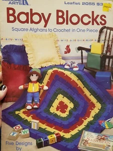 Folleto de bloques de bebé de Leisure Arts 2055 - Imagen 1 de 3