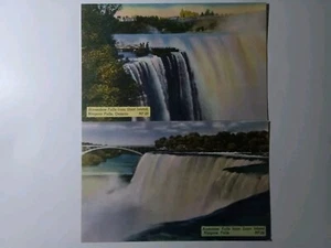 Lot Of 2 Niagara Falls Vintage Post Cards Luna Island & Goat Island Unused - Picture 1 of 4