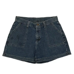 Vintage 90’s Lee Dungarees Denim Shorts Women’s Size 11 Medium Wash Blue Jorts - Picture 1 of 12