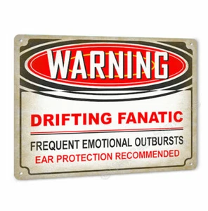 Warning Drifting Fanatic Sign Japan Racing Competition Series Decor Gift 328 - Picture 1 of 1