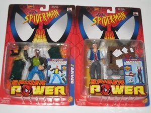 2 - 1999 Toy Biz Spider-Man figuras de acción: Peter Parker/Jameson - Imagen 1 de 5