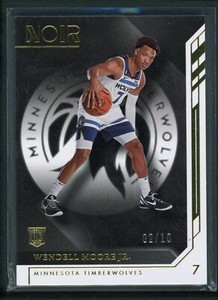 2022-23 WENDELL MOORE JR 02/10 PANINI NOIR ASSOCIATION EDITION ROOKIE RC #161