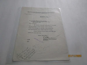 NEW ENGLAND TELEPHONE TELEGRAPH NEW HAMPSHIRE RALPH MARDEN SGN LETTER 1/ 19 1917 - Picture 1 of 4