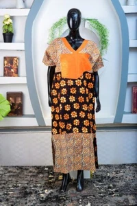 Women's Ankara African Print Bubu Maxi Dress Boubou -Free International shipping - Picture 1 of 1