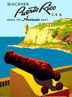 93971 1930s United States Discover Puerto Rico Travel Decor Wall Print Poster