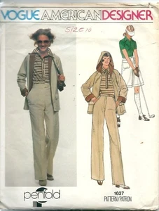 Vogue Sewing Pattern 1637, Penfold, Vintage Jacket, Top, Culotte, Pants, Size 10 - Picture 1 of 2