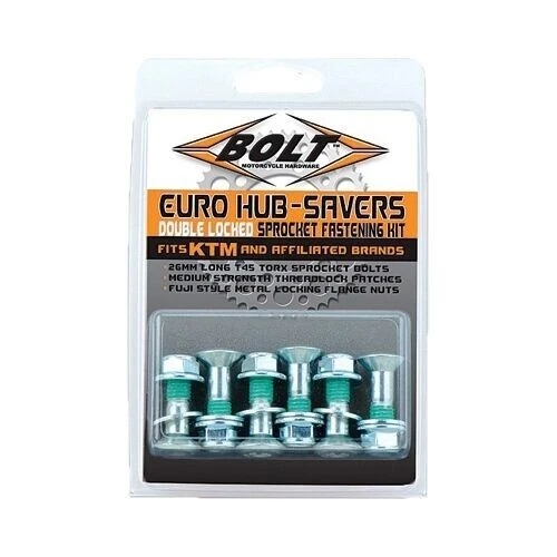 Bolt Euro Double Locked Sprocket Bolt Kit for KTM Husqvarna GASGAS 2008-HS.EU - Image 1 of 1