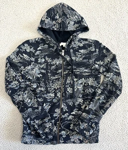 Y2K Asian Lucky Brand Jacket Womens XS Chinese Japanese Spellout Logo - Picture 1 of 19