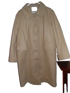 NWT AGNES ORINDA WOMEN'S PLUS SIZE SINGLE BREASTED CAMEL COAT - SIZE 3X - Picture 1 of 5