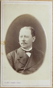 Russia. Photo cabinet. Portrait of a man. Photo by E. Bollinger. St. Petersburg - Picture 1 of 3