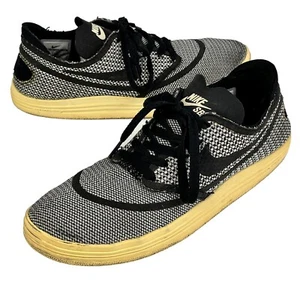 Nike Sb Lunar Oneshot Skateboarding Sneakers Gray 654891-100 Low Top Mens Size 8 - Picture 1 of 12