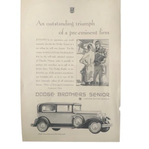 Oldtimer 1929 Dodge Brothers Senior Triumph Werbung Werbung - Bild 1 von 5