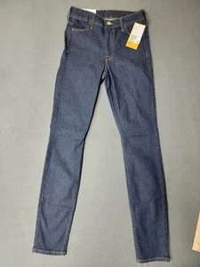NWT~ H&M Woman's Jr's SKINNY jeans size 0 Dark Denim Stretch Ankle Length - Picture 1 of 8
