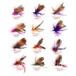 Fliegenfischen Köder Künstliche Karpfen Angelköder Schmetterlinge Einzelhaken Karpfen - 12x - Bild 1 von 8