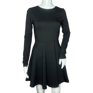 Lulus Dress Women XSmall Black Forever Chic Skater Dress Wednesday Addams Gothic - Picture 1 of 9