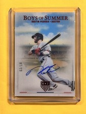 DUSTIN PEDROIA 2023 Chronicles America’s Pastime Red Boys Of Summer AUTO # 03/10