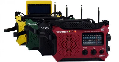 Kaito KA500 5-way Powered Solar Power,Dynamo Crank, Wind Up Emergency AM/FM/SW - Image 1 of 4