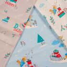 Peter Rabbit Christmas Cotton Fabric - Beatrix Potter Range - WINTER SALE